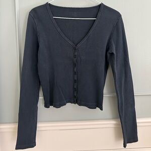 Brandy Melville V Neck 100% Cotton Cardigan